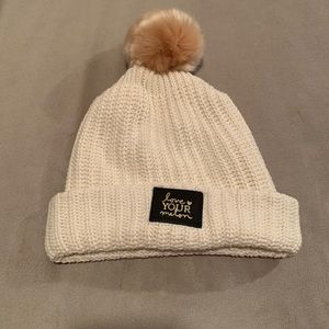 Love your melon Pom beanie